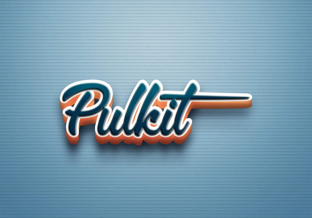 Free photo of Cursive Name DP: Pulkit