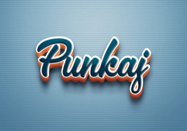 Free photo of Cursive Name DP: Punkaj