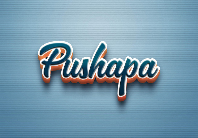 Free photo of Cursive Name DP: Pushapa