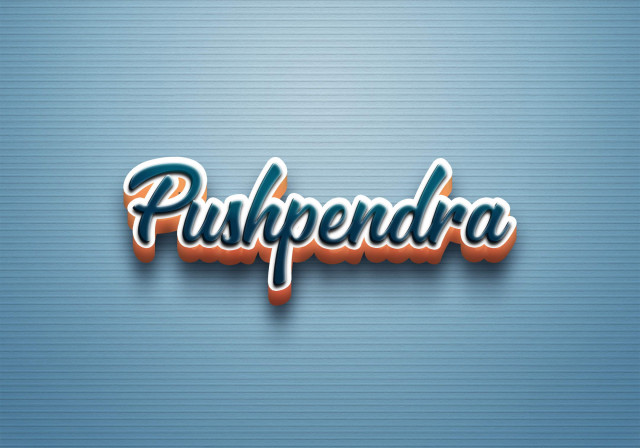 Free photo of Cursive Name DP: Pushpendra