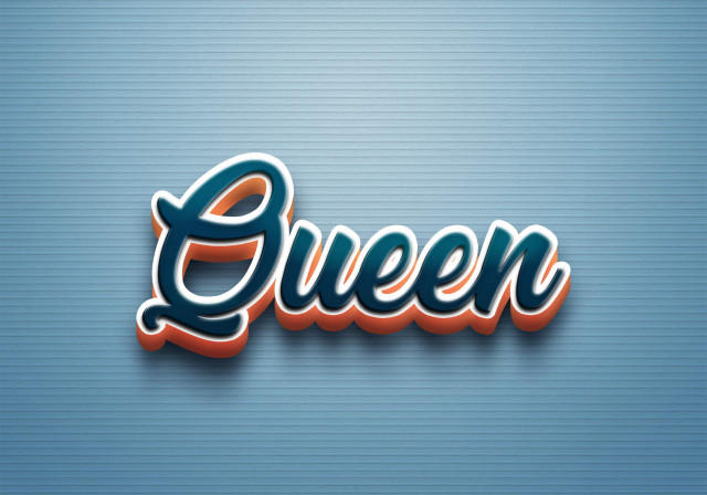 Free photo of Cursive Name DP: Queen