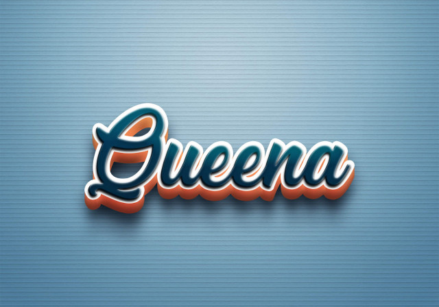 Free photo of Cursive Name DP: Queena