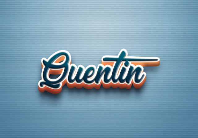 Free photo of Cursive Name DP: Quentin