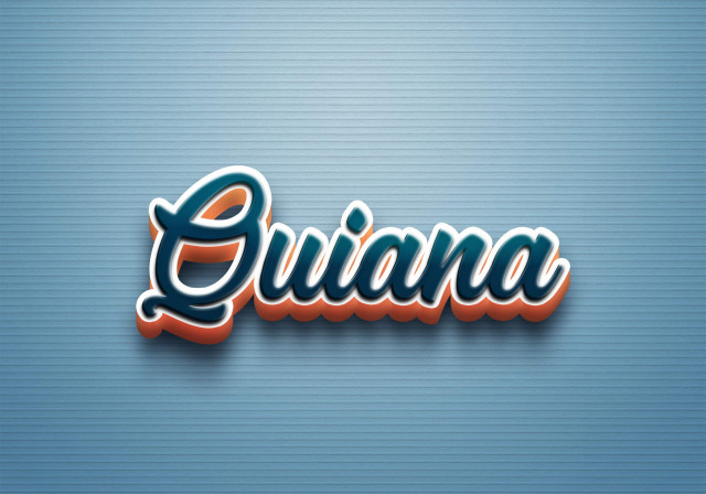 Free photo of Cursive Name DP: Quiana