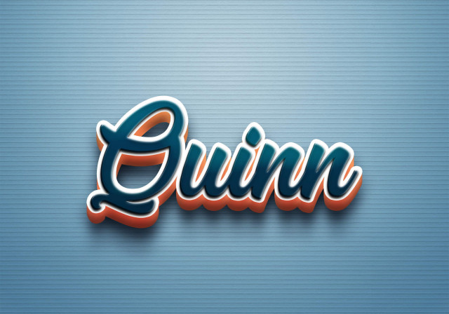 Free photo of Cursive Name DP: Quinn