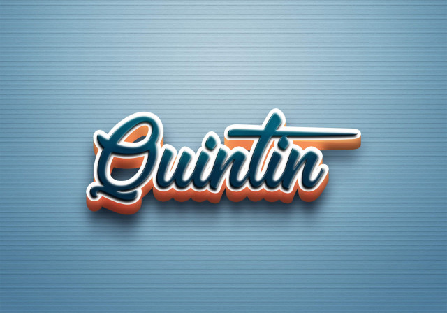 Free photo of Cursive Name DP: Quintin