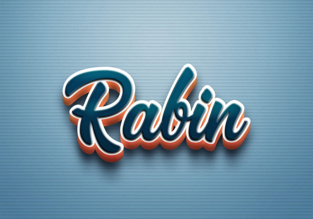 Free photo of Cursive Name DP: Rabin