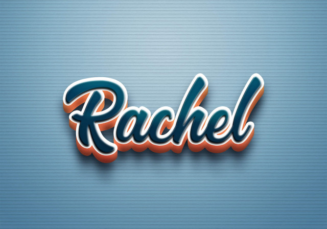 Free photo of Cursive Name DP: Rachel