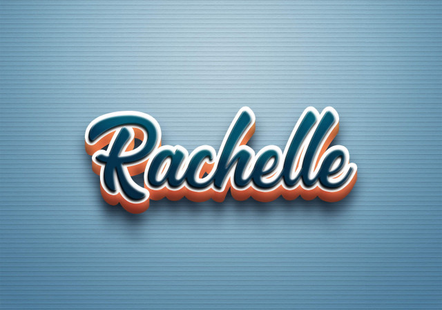 Free photo of Cursive Name DP: Rachelle