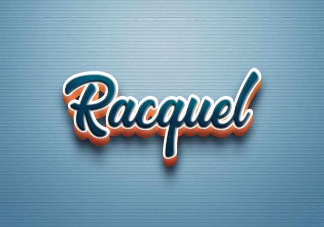 Free photo of Cursive Name DP: Racquel