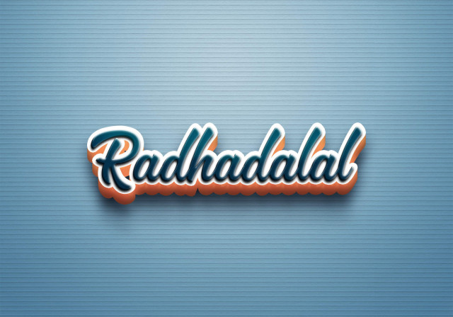 Free photo of Cursive Name DP: Radhadalal