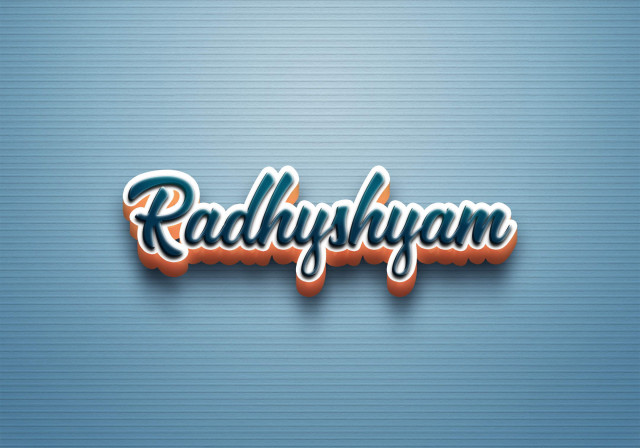 Free photo of Cursive Name DP: Radhyshyam