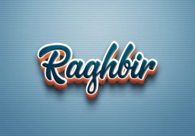 Free photo of Cursive Name DP: Raghbir