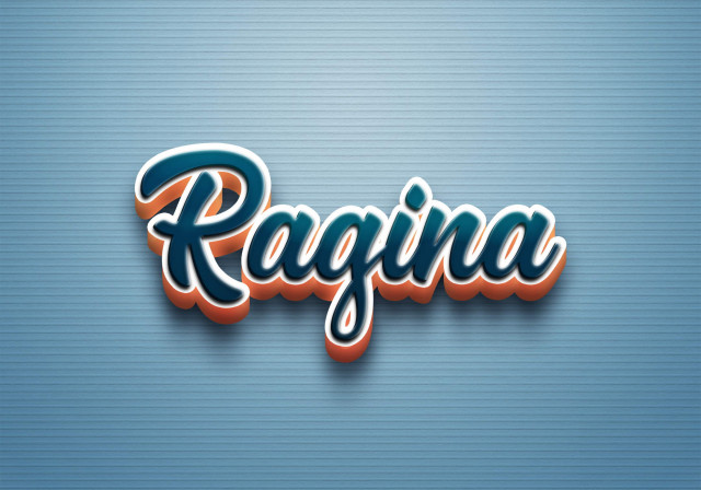 Free photo of Cursive Name DP: Ragina