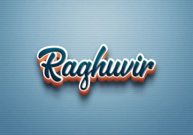 Free photo of Cursive Name DP: Raghuvir