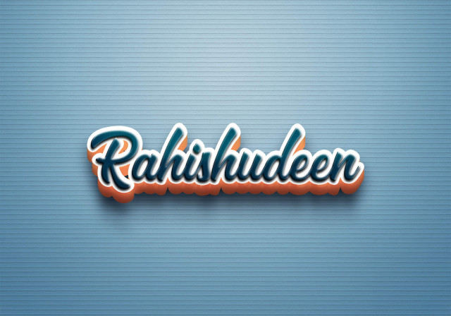Free photo of Cursive Name DP: Rahishudeen