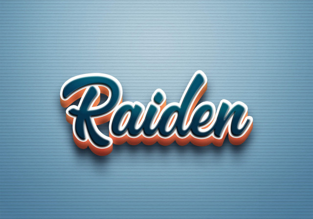 Free photo of Cursive Name DP: Raiden