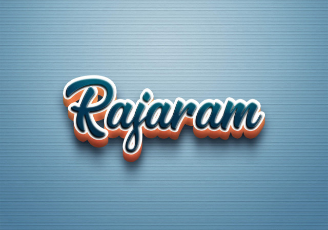 Free photo of Cursive Name DP: Rajaram