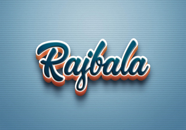 Free photo of Cursive Name DP: Rajbala