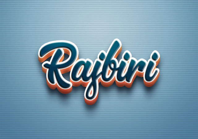 Free photo of Cursive Name DP: Rajbiri