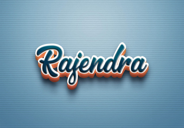 Free photo of Cursive Name DP: Rajendra