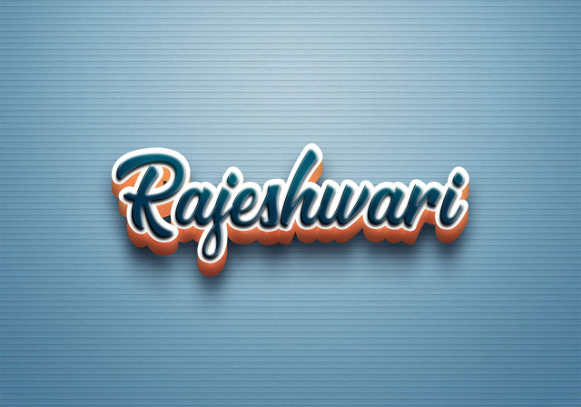 Free photo of Cursive Name DP: Rajeshwari