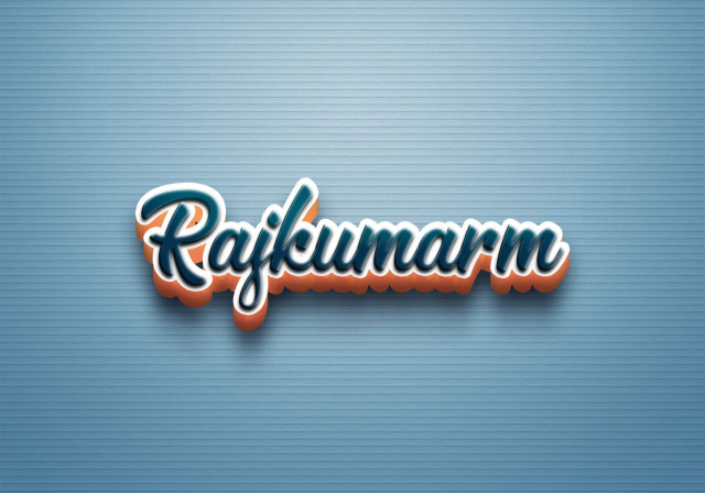 Free photo of Cursive Name DP: Rajkumarm