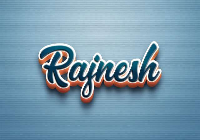 Free photo of Cursive Name DP: Rajnesh