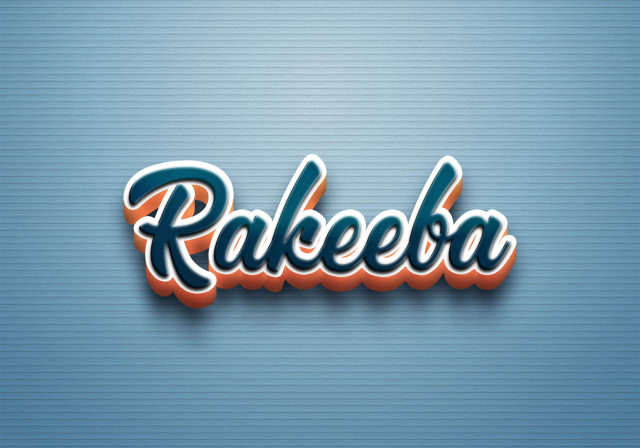 Free photo of Cursive Name DP: Rakeeba