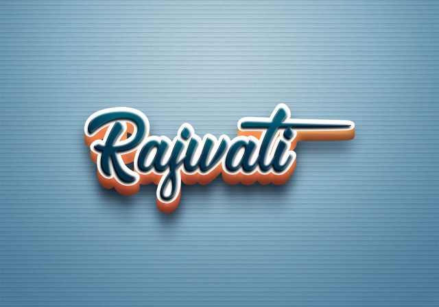 Free photo of Cursive Name DP: Rajwati