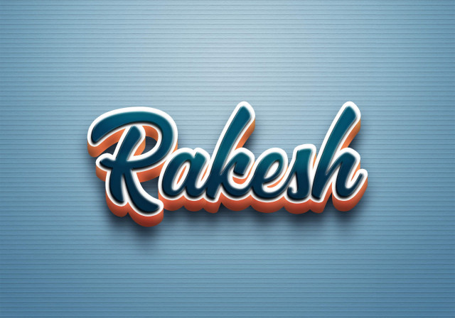 Free photo of Cursive Name DP: Rakesh