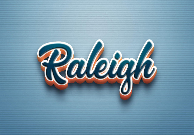Free photo of Cursive Name DP: Raleigh