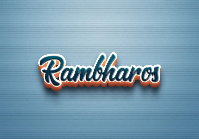 Free photo of Cursive Name DP: Rambharos