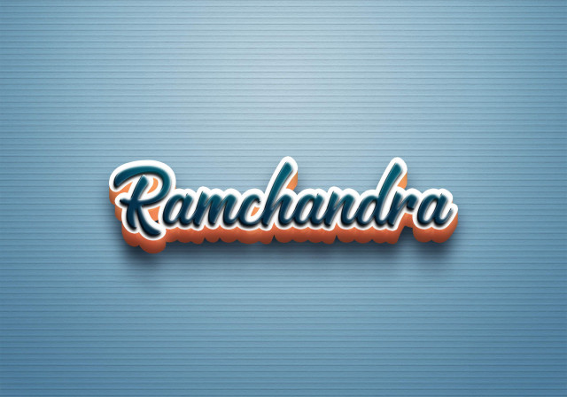 Free photo of Cursive Name DP: Ramchandra