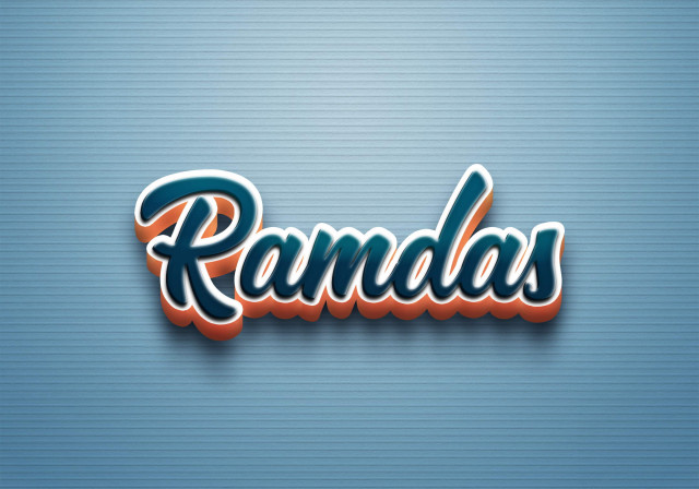 Free photo of Cursive Name DP: Ramdas