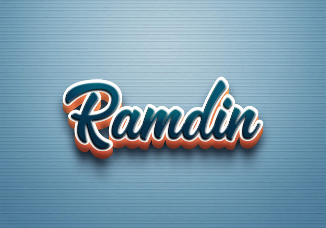 Free photo of Cursive Name DP: Ramdin