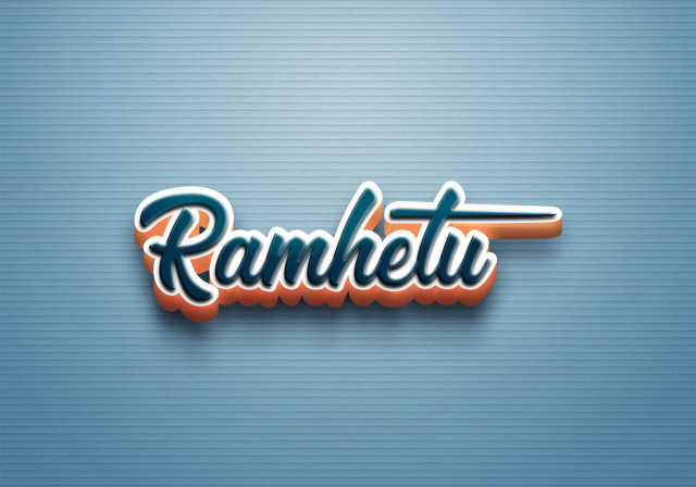Free photo of Cursive Name DP: Ramhetu