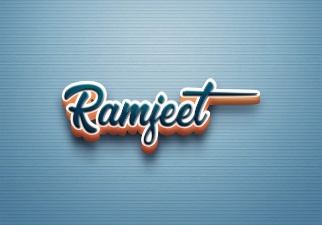Free photo of Cursive Name DP: Ramjeet