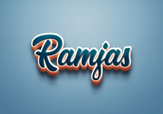 Free photo of Cursive Name DP: Ramjas