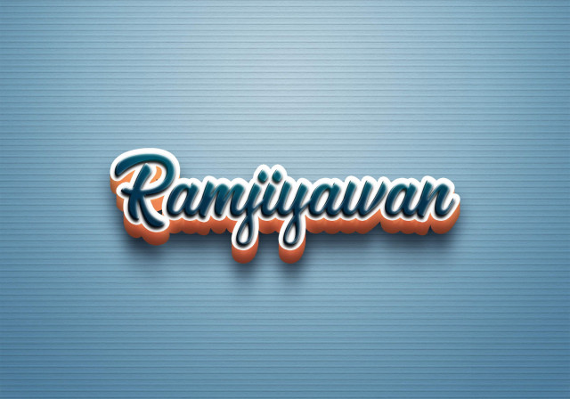 Free photo of Cursive Name DP: Ramjiyawan