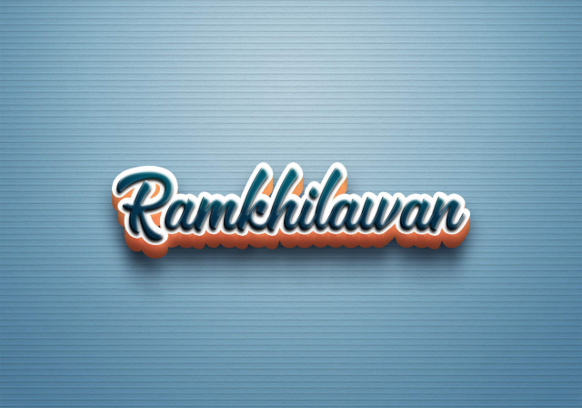 Free photo of Cursive Name DP: Ramkhilawan
