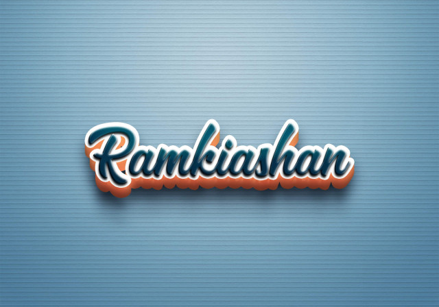 Free photo of Cursive Name DP: Ramkiashan