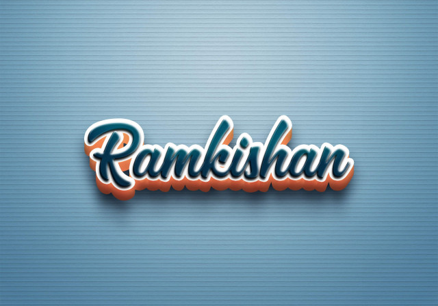 Free photo of Cursive Name DP: Ramkishan