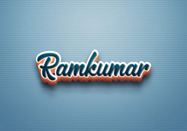 Free photo of Cursive Name DP: Ramkumar