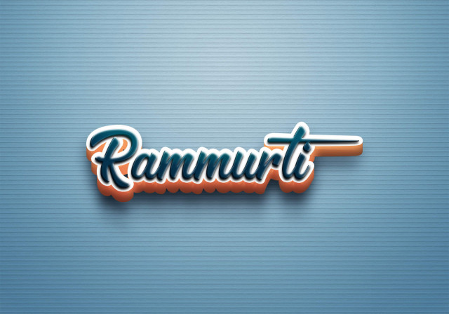 Free photo of Cursive Name DP: Rammurti