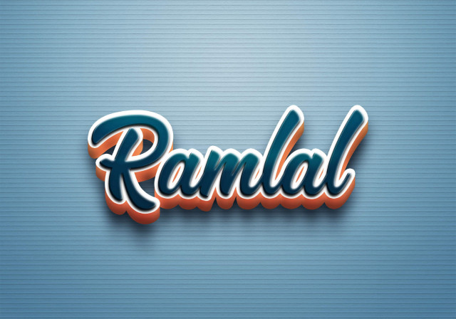 Free photo of Cursive Name DP: Ramlal