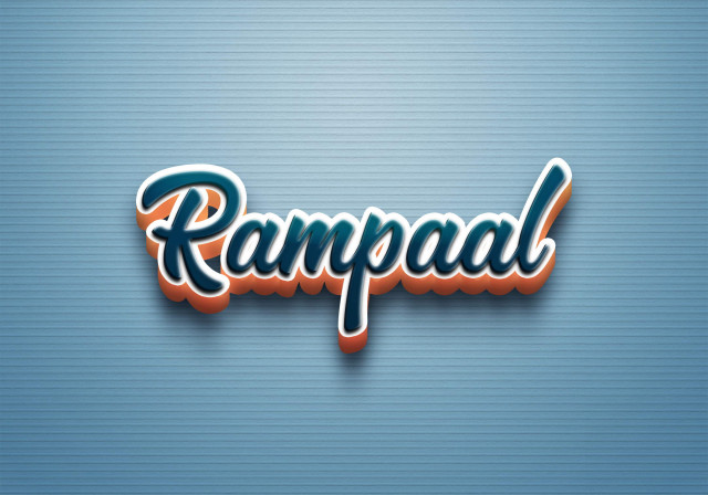 Free photo of Cursive Name DP: Rampaal