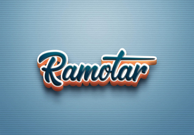 Free photo of Cursive Name DP: Ramotar