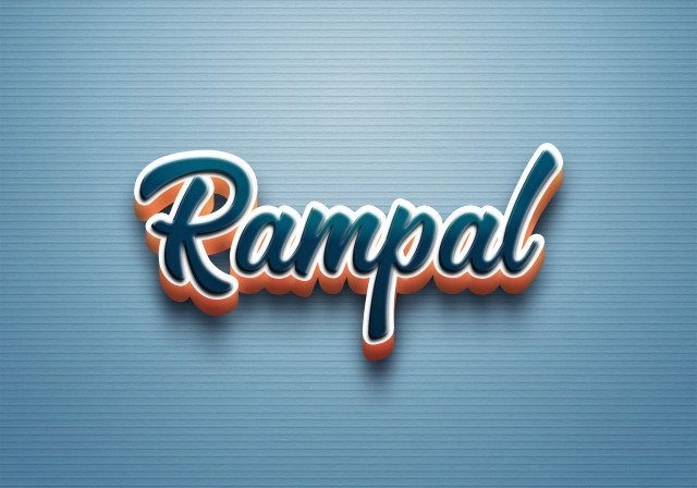 Free photo of Cursive Name DP: Rampal