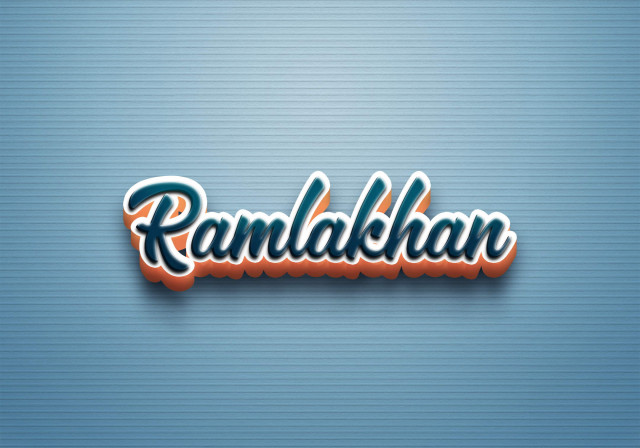 Free photo of Cursive Name DP: Ramlakhan